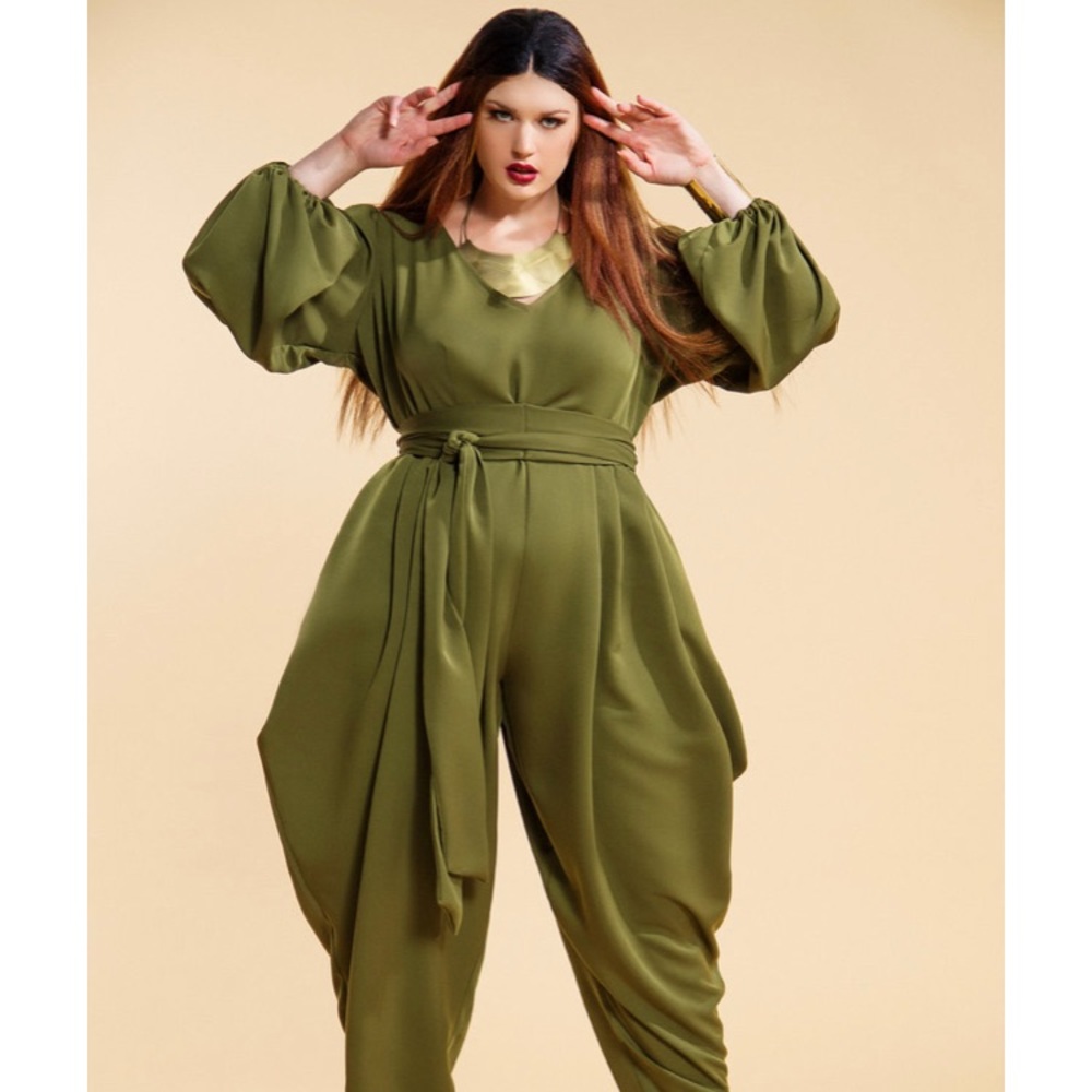 JIBRI Trumpet Sleeve Jumpsuit